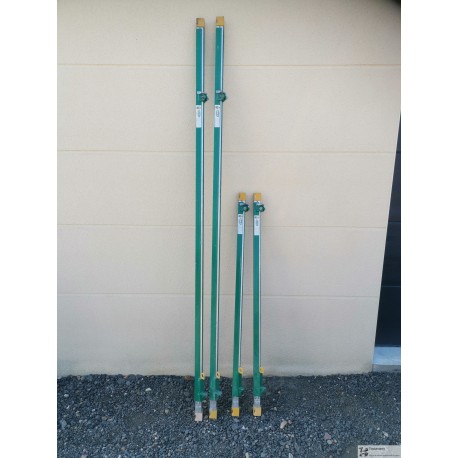lot MACC REGLES TELESCOPIQUES aluminium