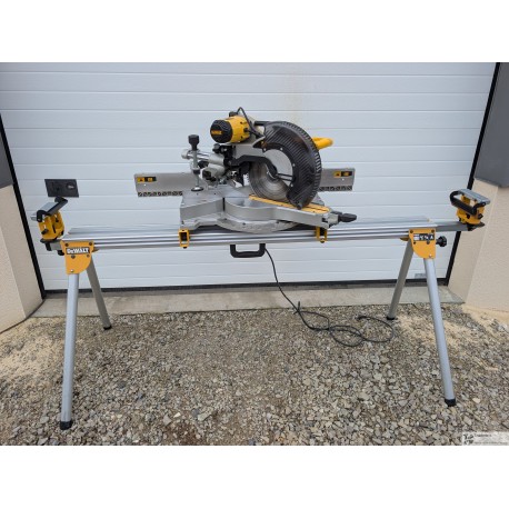 KIT Scie à onglets DEWALT radiale 305mm + Piètement