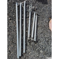 LOT de 3  Vérin d'amarrage fenêtre + Barre d'amarrage et collier