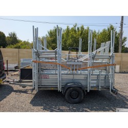 Remorque  + échafaudage 13m x 6m DACAME