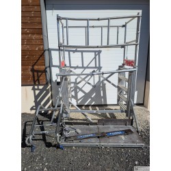 Échafaudage télescopique roulant Tubesca X-TOWER + Kit de chargement 4,80m