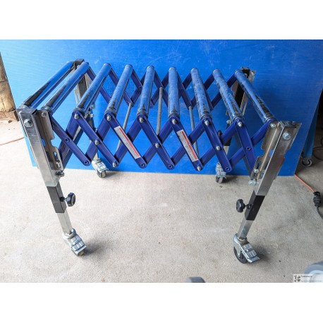 DIMOS - Convoyeur extensible L 1,30m – 9 rouleaux inox Ø 42mm